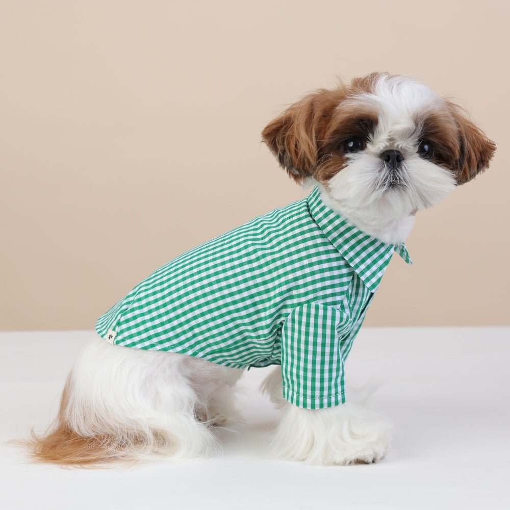 milletpets-dog-cotton-shirt-green-checkered-side