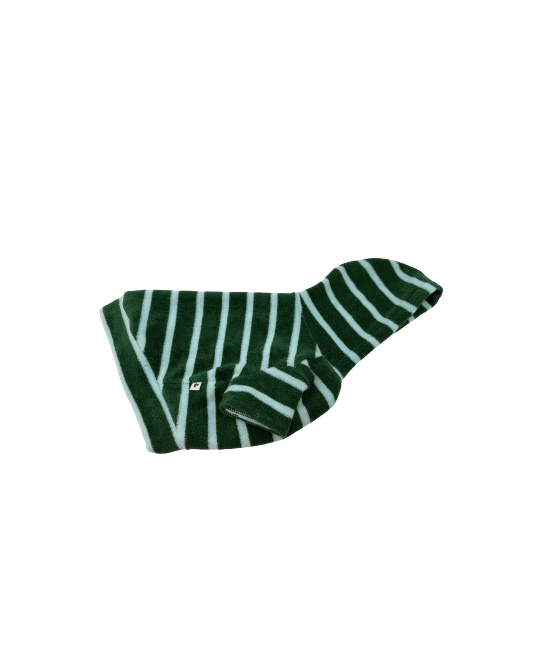 milletpets-dog-cotton-towel-hoodie-green-stripe